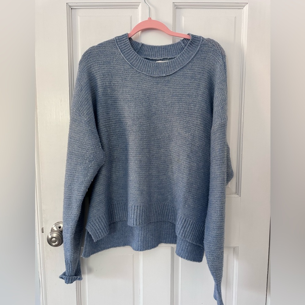 American Eagle Outfitters Soft Blue Crew Neck Sweater